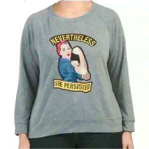 Melissa Masse Nevertheless She Persisted Rosie The Riveter Sweatshirt Size 1X